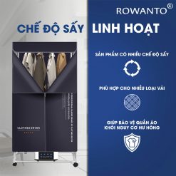 Tủ sấy quần áo Rowanto S6 Plus có chế độ sấy linh hoạt