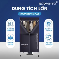 Tủ sấy quần áo Rowanto S6 Plus có dung tích lớn