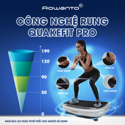 Công nghệ QuakeFit Pro của máy rung giúp tối ưu hoá quá trình đốt mỡ