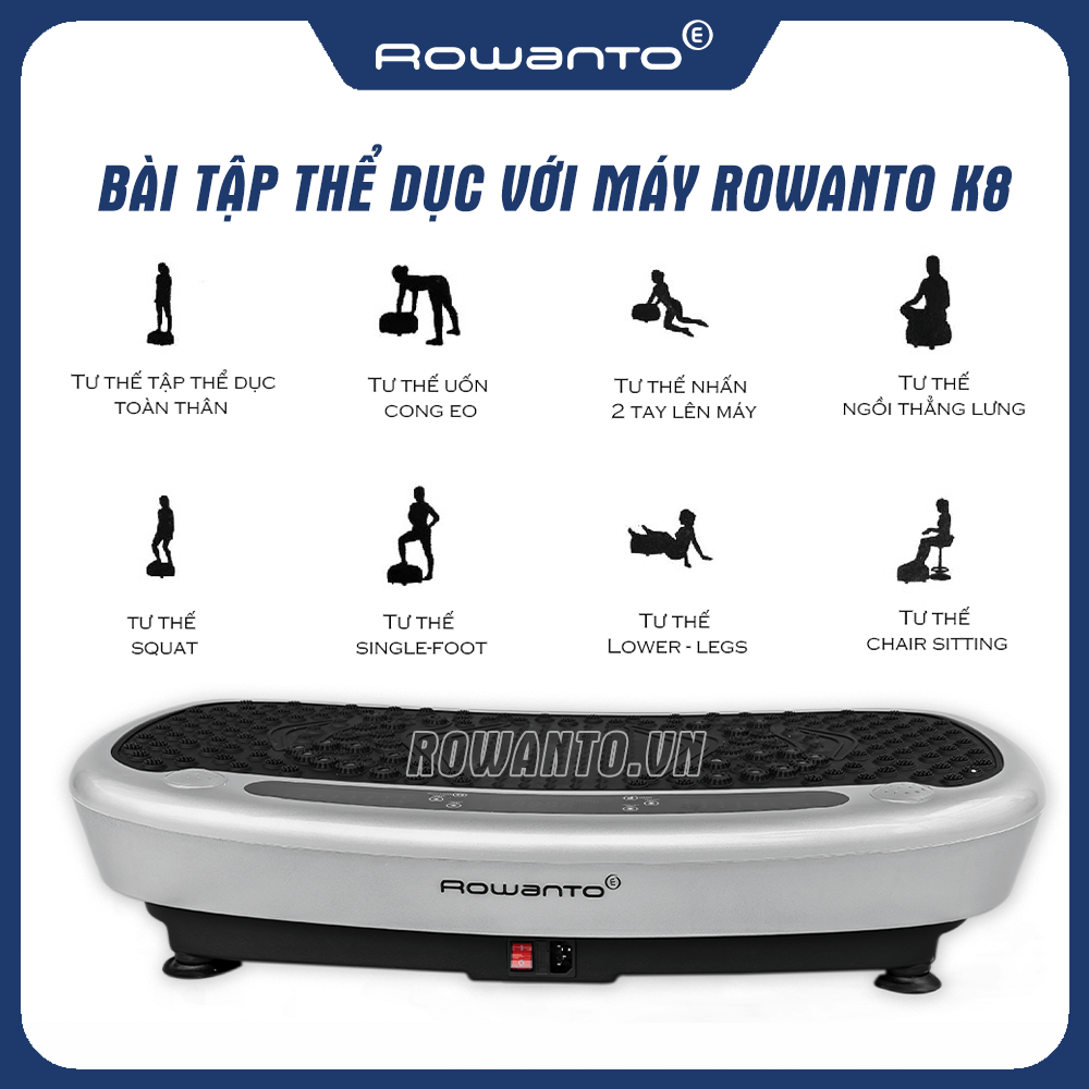 Máy Tập Thể Dục Rowanto Body slimmer K8 Pro
