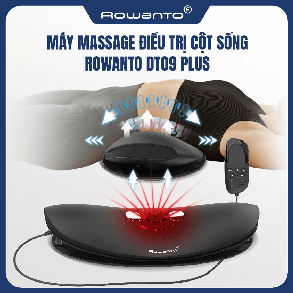 MÁY MASSAGE ĐIỀU TRỊ CỘT SỐNG ROWANTO DT09 PLUS