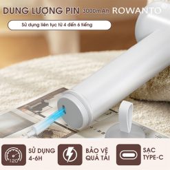 Dung lượng pin máy vệ sinh nhà cầm tay Rowanto Q02