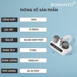 Thông số máy hút bụi Rowanto B19 Pro