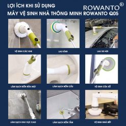 ưu điểm Máy chà nhà vệ sinh nối dài Rowanto Q05