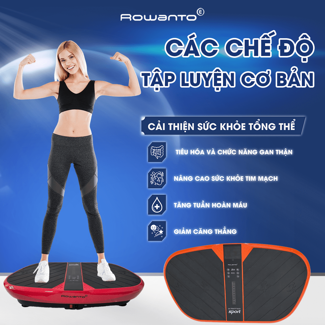 Ưu điểm nổi bật của máy rung thể hình Rowanto R25 Sport